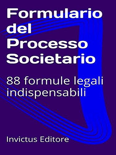 Formulario processo societario (Italian Edition)