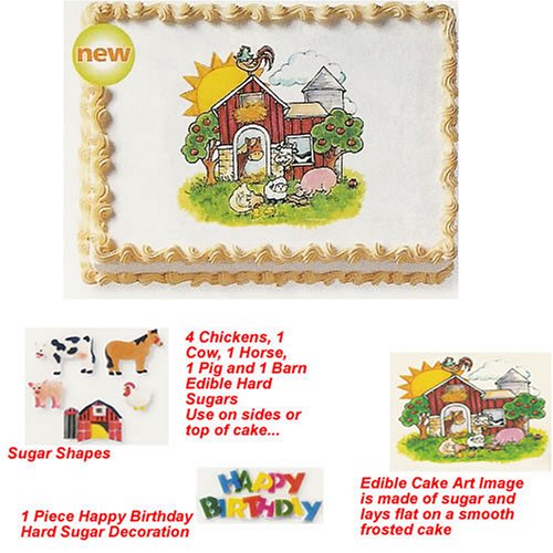 Farm Animals Cakes - Do It Yourself Pkg. 1 SAVE $1.97 by Lucks,