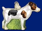 Old World Jack Russell Terrier Glass Christmas Ornament #12218