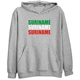 Sweatshirt Heather Gray  Triple Color Suriname  Country