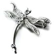 Clear Crystal Dragonfly Gorgeous Brooches And Pins