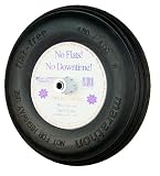 Marathon Industries 00063 4.80/4.00-8-Inch Flat Free Wheelbarrow Tire - Ribbed Tread - 3-Inch Centered Hub - 3/4-Inch Bearings - 15.5-Inch