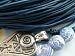 Lederband rund 1 Meter 1,5 mm ocean blau
