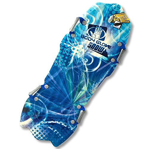 Body Glove 55" Snow Sled (Blue Glow with Flashing Lights) Sporting Goods Winter Sports Sledding