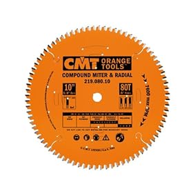 CMT 219.080.10 10-Inch by 80 Tooth, .012 Kerf, 5 8-Inch Bore Miter and Radial Arm Circular... by CMT