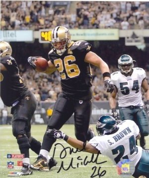 Deuce McAllister Autographed/Hand Signed New Orleans Saints 8x10 Photo