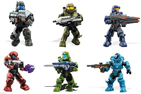 Mega Bloks Halo Heroes Series 1 Minifigures, Complete Set of 6