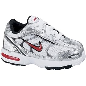 Toddler's Nike Air Max Torch 4 (White-Varsity/Red-Metallic/Silver)