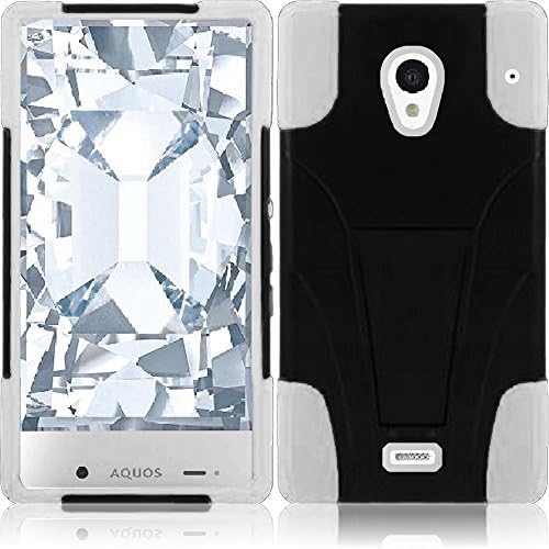 Cell Accessories For Less (TM) For Sharp Aquos Crystal T-Stand Cover Case - Black+White // Free Shipping By TheTargetBuys