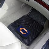 Chicago Bears Black 2-Piece Vinyl Car Mat Set