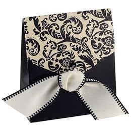 Product Image Club Wedd&reg; Tent Favor Box 50-pk. - Black/ Cream