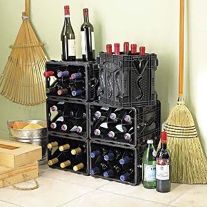 Storvino Nero 6 Bottle Wine Storage Container