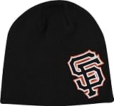 MLB Men's San Francisco Giants Mammoth Beanie Knit (Black, One Size)