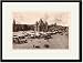 Black Framed/Matted Print 17x23, Nieuwmarkt met Waag, Amsterdam