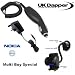 Genuine Nokia 3310 UK 3 Pin Mains Charger ACP-12x And In Car Charger + Mobile Car Holder Multi Buy Multi Buy