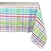 DII Spring Plaid Table Top Collection 100% Machine Washable Dress Up Your Table for Spring, Easter, Family Dinners, Picnics and Everyday, 60x84