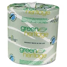 Green Heritage 235 4.5" Length x 3.5" Width, 2-Ply Bathroom Tissue (Case of 96 Rolls, 500 per Roll)