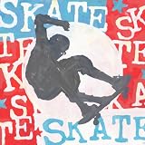 Oopsy daisy Extreme Sports Skateboard Stretched Canvas Wall Art by Roger Groth, 26 by 26-Inches