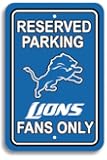 NFL Detroit Lions Plastic Parking Sign