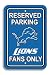 NFL Detroit Lions Plastic Parking Sign