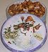 Gourmet Food : Scott's Cakes Garlic, Honey-Mustard, and Peanut Butter Pretzel Nuggets in a Classic Snowman Tin