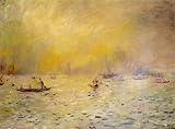 IMAGE OF Hand Made Oil Reproduction - Pierre-Auguste Renoir - 24 x 18 inches - View of Venice, Fog