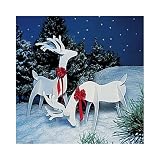 A Full Size Woodworking Pattern and Instructions to Build a Holiday Reindeer Yard Art Project