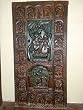 Antique Temple Carving India Art Radha Krishna Hand Carved Door Panel 72