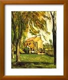 Chestnut Trees  Farm-Jas de Bouffan Framed Art Poster Print by Paul Cezanne, 25x29
