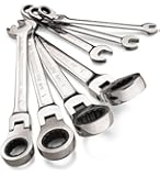 GearWrench Standard 7 Pc Flex Head Ratcheting Set with Bonus Carrying Rack
