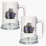 Louisiana State (LSU) Tigers 2 Piece 15 oz. Glass Tankard Set