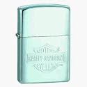 Harley Davidson Brushed Chrome Bar and Shield Lighter from Zippo