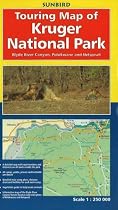 Touring Map of Kruger National Park: Blyde River Canyon, Polokwane and Nelspruit