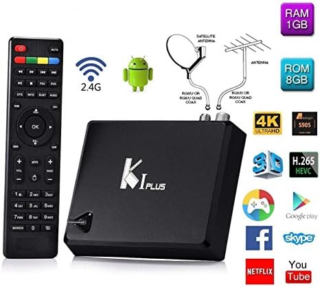 Efor Android TV Box KI PLUS T2 S2 Amlogic S905 Quad Core 64bit Streaming Media Player Support DVB-T2 DVB-S2 4K KODI Media Center