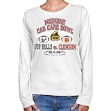 NCAA Clemson Tigers vs. South Florida Bulls Ladies White 2010 Meineke Bowl Dueling Long Sleeve T-shirt (X-Large)