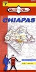 Chiapas State Map by Guia Roji