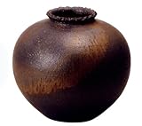 ★ギフト包装承ります★ 砂柚金彩丸花瓶 10号 【信楽焼 花瓶】 / お楽しみグッズ(キッチン用品)付きセット