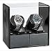 BIRKENSTOCK CARBON FIBRE DESIGN DUAL or 2 WATCH WINDER for ALL AUTOMATIC WATCHES