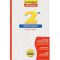 Interros des lyc�es : Maths 2nde