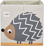 3 Sprouts Storage Box, Hedgehog, Grey