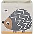 3 Sprouts Storage Box, Hedgehog, Grey