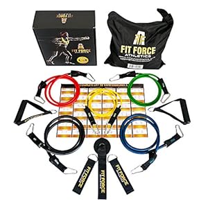 Premium Quality Resistance Bands Fitness Product - Home Gym Exercise Bands Set With Heavy Duty Metal Clips - Resistance Bands For CrossFit, Gym Training, P90X & Pilates- Strong Exercise Tubes with Handles - Portable Fitness Equipment For Traveling- 2 FREE GIFTS & Beautiful Git Box INCLUDED