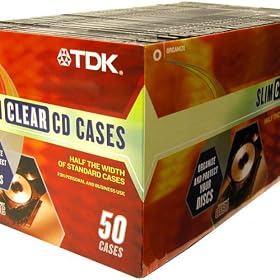 <b>TDK Systems JC SLIM LINE 50PK - Clear (MCJB-W50TG)</b>