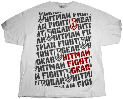 Hitman Fight Gear Alpha Male UFC MMA White T-Shirt Tee