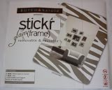 Stickr Frame, Package of 9 Metallic Silver Frames