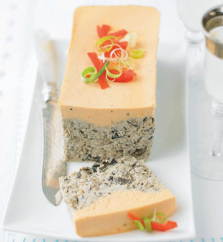 Roasted Mushroom and Red Pepper Terrine
