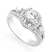 1.20ct Petite Engagement Ring in 14K White Gold