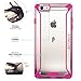 iPhone 6S Plus Case, POETIC Affinity Series Premium Thin/No Bulk/protection where its needed/Clear/Dual material Protective Bumper Case for Apple iPhone 6S Plus/iPhone 6 Plus (Pink/Clear)