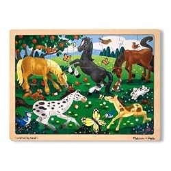 Melissa & Doug Frolicking Horses Jigsaw (48 pc)