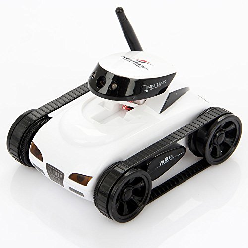 I_spy Mini Wilreless Spy Tank Rc Car with 0.3mp Hd Camera (Whiteï¼‰wifi Controlled By Iphone Android